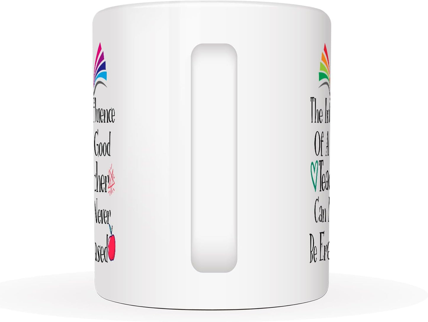 Teacher Coffee Mugs, The Influence Of A Good Teacher Can Never Be Erased Coffee Cup, Appreciation Gift from Students, 11 Oz